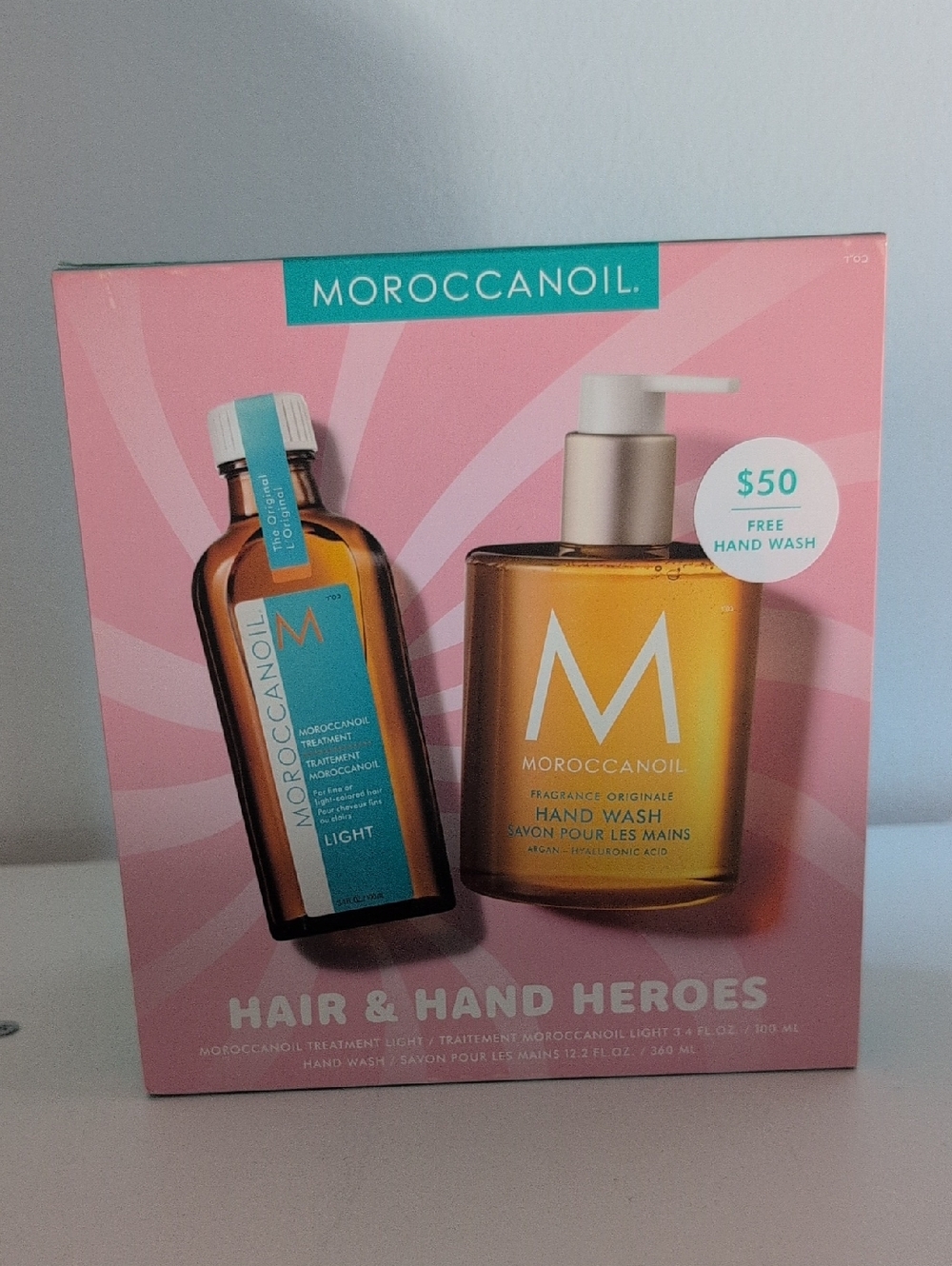 Moroccanoil Gift Set with Pink, Teal & Amber Accents